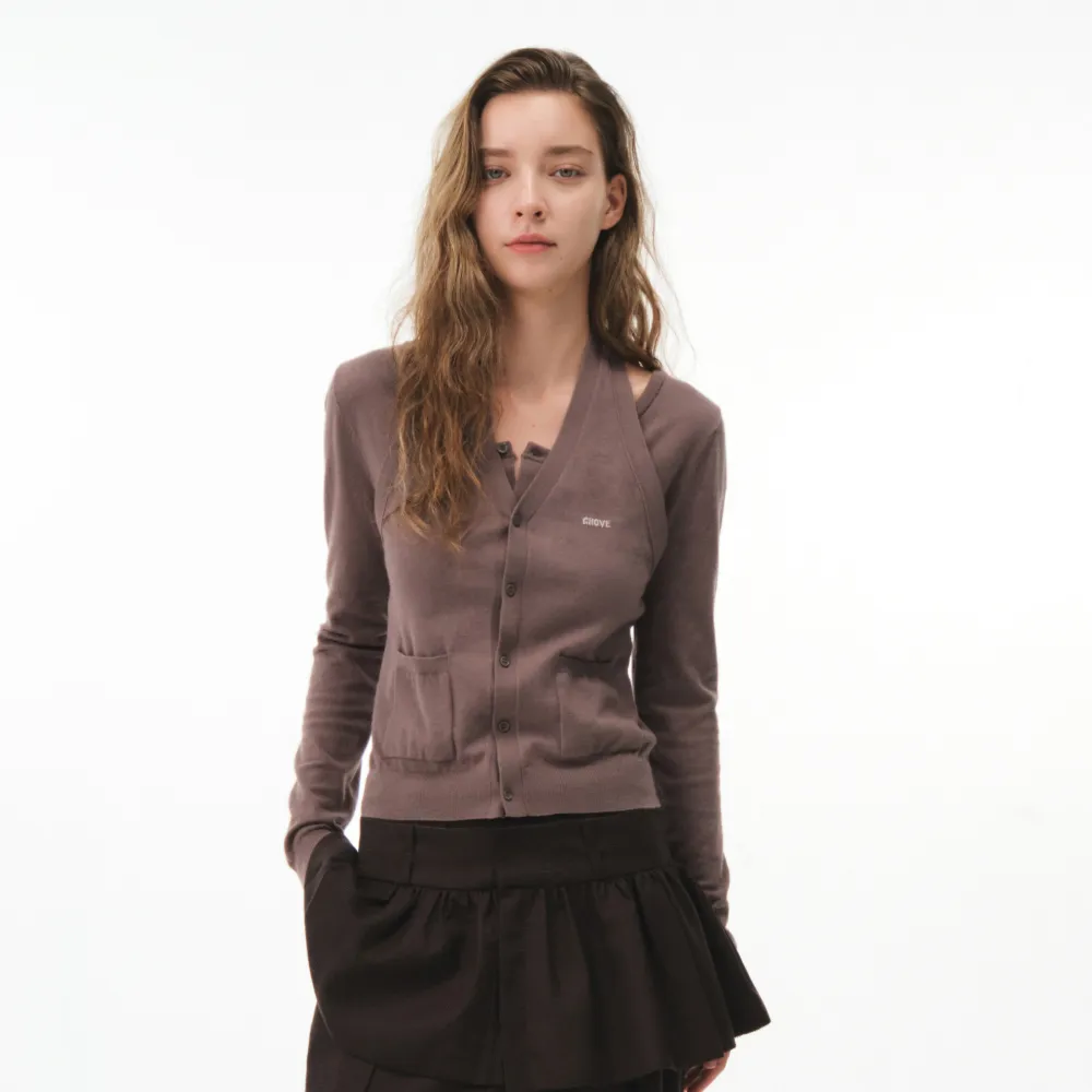 [29CM 단독] TILDA HALTER CARDIGAN (MOCHA)