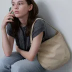 Half moon suede bag 2color BG006