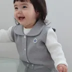 [BABY] 마레 베스트 스커트 SET 그레이