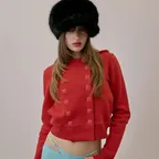 Napoleon Stud Hoodie Red