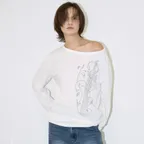 빈티지 콤 루즈 티셔츠 [아이보리]