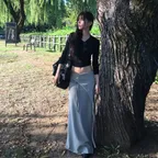 나나 맥시스커트 KHAKI