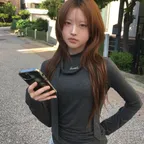 셔링 초커 하프넥 긴팔티 (차콜)