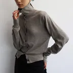 Esme 에스메 하이넥 가디건 - ash beige