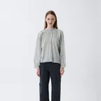 GATHERED FLORAL BLOUSE (FLORAL)
