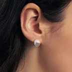 [29CM단독] brushed matte oval earrings