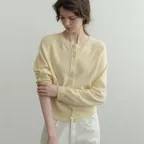Sola Wool Knit Cardigan (Lemon)