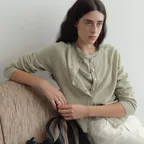 Sola Wool Knit Cardigan (Apple Mint)