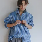 [2차] August Stripe Shirt (Blue)