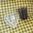 Fizz cup & heart plate set / 피즈 컵 앤 하트 플레이트 세트