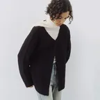 [4th] Relaxed Single Cardigan (Black)