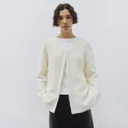 [3rd] Relaxed Single Cardigan (Ivory)