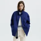 [9/30 예약발송] Hi-Neck Work Jumper (Cobalt Blue)