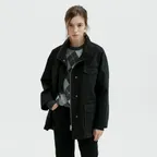 [9/30 예약발송] Hi-Neck Work Jumper (Black)
