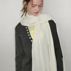 [29CM단독] Modern Drape Long Muffler Scarf (3color)_Cream