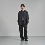Comfy Side Tuck Curved Trousers_Charcoal