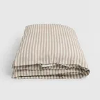 PERCALE DUVET COVER - CLAY STRIPES (200x220)