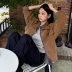 스웨이드 봄버 점퍼 NEL6XM801_95