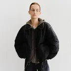 NOLA REVERSIBLE QUILT JACKET (BLACK)