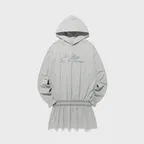 FFATS HOODED SMOCKING DRESS_GREY(NG2GFFM404A)
