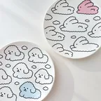 [선물포장] 퐁실 구름 플레이트 20cm 2colors