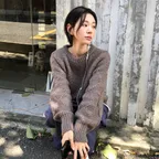 Cozy cable knit_brown