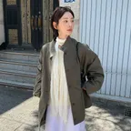 Cove half trench jacket_khaki