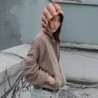 FFATS WASHED ZIP HOODIE_BROWN(NG2GFUM489A)