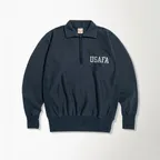 1950s USAFA Reverse Weave Half-Zip Sweatshirt Navy