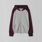 Dusty Raglan Hoodie_Melange Gray