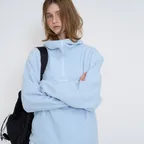 [10/15 예약배송] Poe fleece anorak_Sky blue