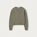 [예약주문 11/10 순차배송] Miro v-neck pullover (Muted olive)
