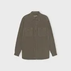 Garment Dyed Corduroy Shirt, Mocha