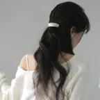 Mousse Banana Clip (Pearl Beige)