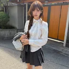 [양혜인Pick]Lucy Tie Blouse White