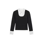 LAYERED KNIT TOP - REFINED BLACK