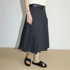 Bo Pleated Skirt  Grey (TA6727A013)