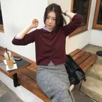 [29CM 단독][곰송이 착용] ria mock-neck cardigan (2color)