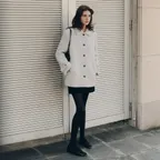 [3차] Valentin Wool Half Coat (Soft Blue)