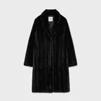 G HUSH FUR MID COAT (BLACK)