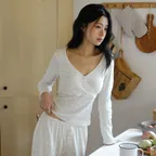 [26FW] 플라워 롱 슬리브 파자마 SET - 2Colors