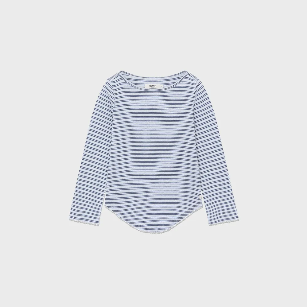 3/4 SOFT WAVE TEE (LIGHT GRAY STRIPE)