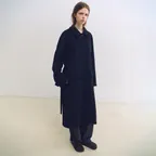 vent wool balmacaan coat (black)
