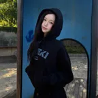 [사랑 PICK] 2023 logo hoodie zip-up BLACK