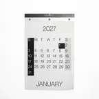 2027년 TIME TEAR STEEL TABLOID 2027 캘린더 무타공 달력