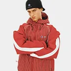[CHAMPION x DIMITO] HERITAGE BLOCK LINE JACKET STRIPE RED