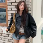[11차 REORDER] WASHED LEATHER BOMBER JUMPER [DARK BROWN]