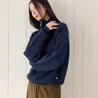 Essential Washable Half Zip-Up Knit, NAVY