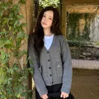 [사랑 PICK] Pocket knit vneck cardigan CHARCOAL