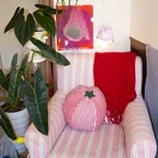Patchwork tomato cushion 패치워크 토마토 쿠션